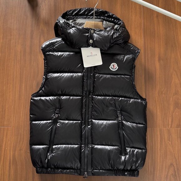 Moncler Jackets & Blazers - Moncler Black Warm Winter Hooded Down Vest M/2